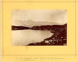 France, Vue prise des Bords du Lac Volant, Petites Rousses, la chaîne de Belledonne