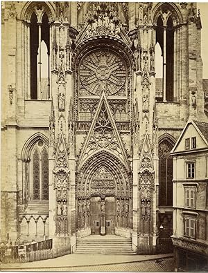 France, Rouen, Cathédrale, Façade principale