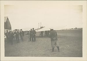 France, Cholet, Aviation, 1910, Vintage silver print