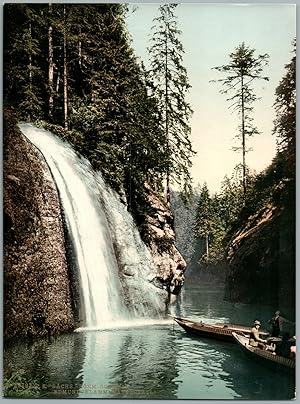 Böhmische Schweiz. Edmundsklamm. Wasserfall.