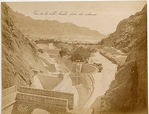 Yemen, Aden (   ), Vue de la ville Arabe prise des citernes