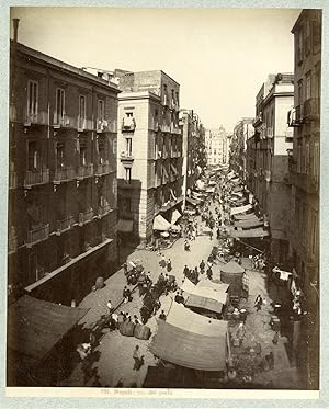 Italia, Costumi - Carlo Brogi - Napoli, via del Porto