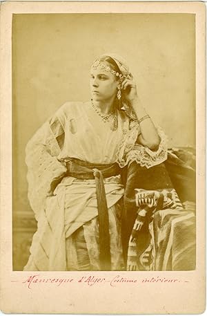 Algérie, Mauresque d'Alger, Costume intérieur