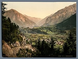 Berner Oberland. Meiringen gegen das Haslital.