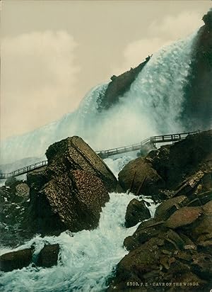 États-Unis, New York, Niagara Falls, Cave of the Winds.