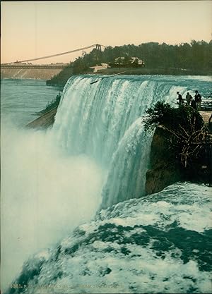 New York. Niagara Falls. American Fall from Goat Island