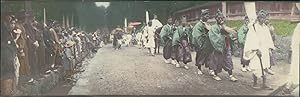 Japan, Panoramic View. Nikko Religious Procession