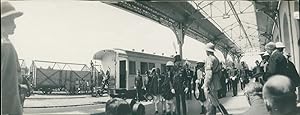 Ethiopie, Duc de Gloucester reçu par l'Empereur Haïlé Sélassié Ier à la Gare d'Addis Abeba