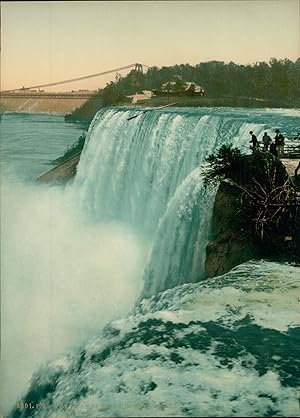 New York. Niagara Falls. American Fall from Goat Island