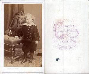 Chateau, Gray, Petit garçon blond en pose, circa 1870