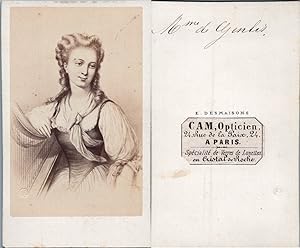 Desmaisons, Paris, Madame de Genlis, femme de lettres française, circa 1860