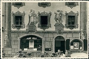 Allemagne, Bavière, L'Hôtel de Ville de Buch, 1952, Vintage silver print