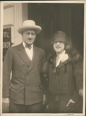 Suzanne Lenglen et son manager Charles C. Pyle