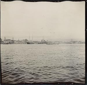 Italie, Venise, Vue générale avec navires, ca.1905, Vintage citrate print