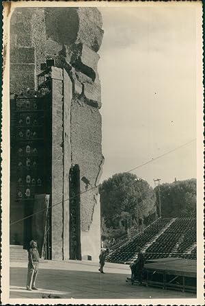 Italie, Rome, Estrade, ca.1952, Vintage silver print