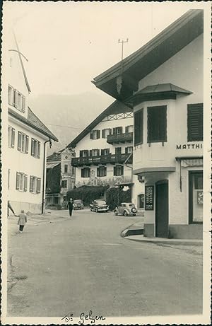 Autriche, Le village de Saint-Gilgen, 1952, Vintage silver print