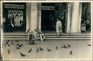 Italie, Venise, Place Saint-Marc, ca.1952, Vintage silver print