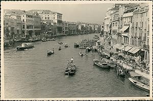 Italie, Venise, Vue du Grand Canal, ca.1952, Vintage silver print