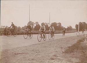 France, Course de cyclisme, ca.1900, vintage citrate print