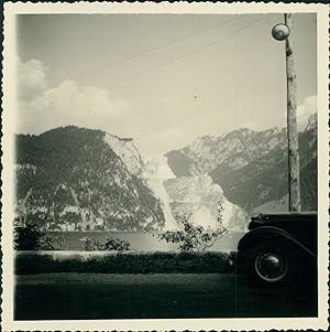 Autriche, Vue près de Hallstatt, 1952, Vintage silver print