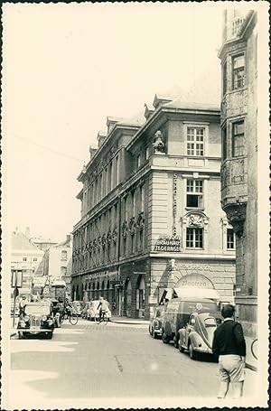 Allemagne, Munich, Hôtel et magasins, 1952, Vintage silver print