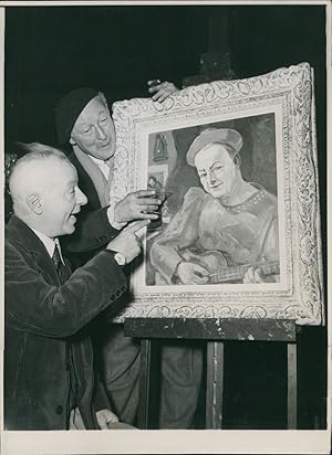 Le Clown François Fratellini fête ses 70 ans, 1949, Vintage silver print