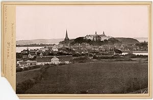 Pologne, vue générale d'une ville, ca.1890, vintage albumen print