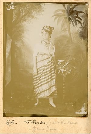 Martinique, Fort de France, Albertine, Créole, célèbre blanchiseuse