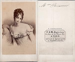 Desmaisons, Paris, Madame Récamier, femme de lettres française, circa 1860