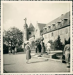 France, Alsace, Couvent de Saint-Odile, 1952, Vintage silver print