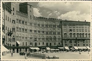 Italie, Sienne, Piazza del Campo, ca.1952, Vintage silver print