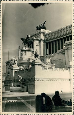 Italie, Rome, Altare della Patria, Vittoriano, ca.1952, Vintage silver print