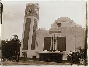 France, Paris, Exposition Coloniale Internationale, Pavillon Algérie, 1931, vintage citrate print