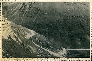 Suisse, Route de Gletsch, Belvédère du Glacier du Rhône, 1949, Vintage silver print