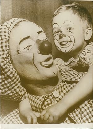 Clown Loco, ca.1954, Vintage silver print