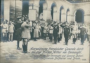 Première Guerre Mondiale 1914/18, Prix   des généraux français par le Prince anglais Arthur de Co...