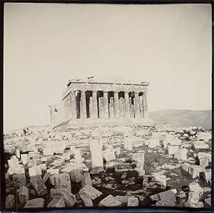 Grèce, Athènes, Acropole, ca.1905, Vintage citrate print