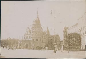 Allemagne, Munich, Brasserie, 1900, Vintage citrate print