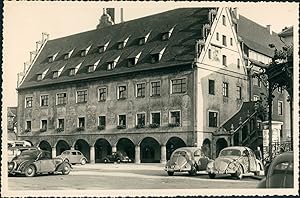 Allemagne, Ulm, Hôtel de Ville, 1952, Vintage silver print
