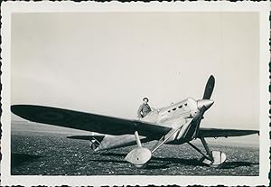 Aviation, Dewoitine D.500, ca.1930, vintage silver print