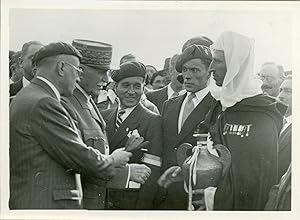 Gergovie, rencontre délégués de Métropole et France Outre-mer, 1942, vintage silver print