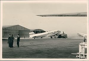 Turquie, Aéroport, Avions sur le tarmac, ca.1940, Vintage silver print