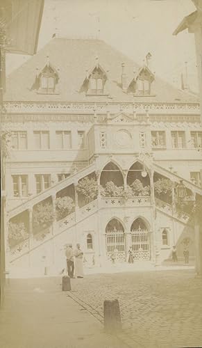 Suisse, Berne, Hôtel de ville, 1909, Vintage citrate print