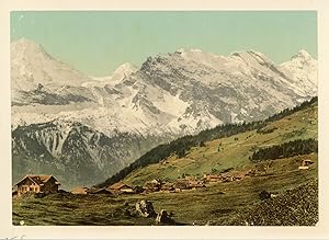 Suisse, Alpes, ca.1895, vintage photochrome