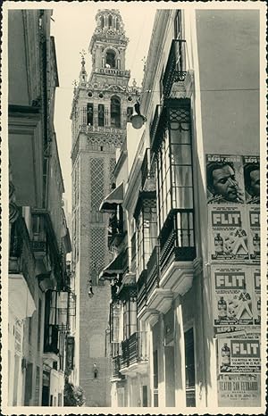 Espagne, Séville, Tour de la Giralda, ca.1950, Vintage silver print