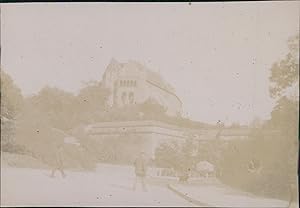 Allemagne, Château de Nuremberg, 1900, Vintage citrate print