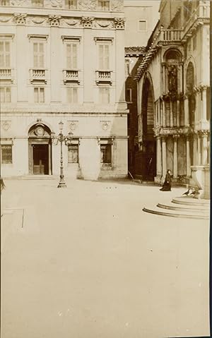 Italie, Venise, Palazzo du Cardinal Pie X, 1911, Vintage citrate print