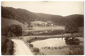 France, Le Val-d'Ajol, Prieuré d'Hérival, vue panoramique