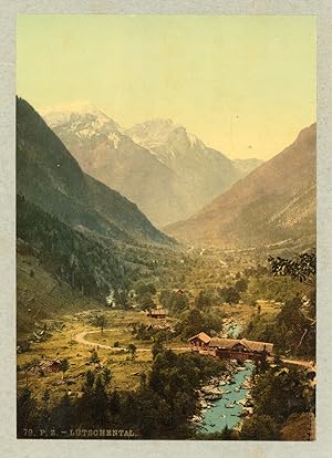 P.Z. Suisse, Lütschental, ca.1895, vintage photochrome 79