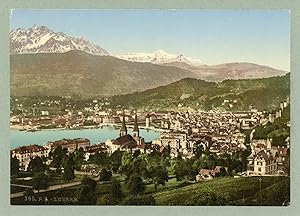 P.Z., Suisse, Lucerne, ca.1895, vintage photochrome 395